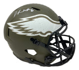 Devonta Smith Signed Eagles FS Salute To Service Speed Replica Helmet Fanatics