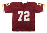 Dexter Manley Washington Signed Burgundy Football Jersey JSA