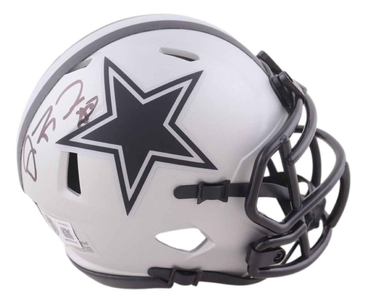 Dez Bryant Signed Dallas Cowboys Rave Mini Speed Helmet BAS
