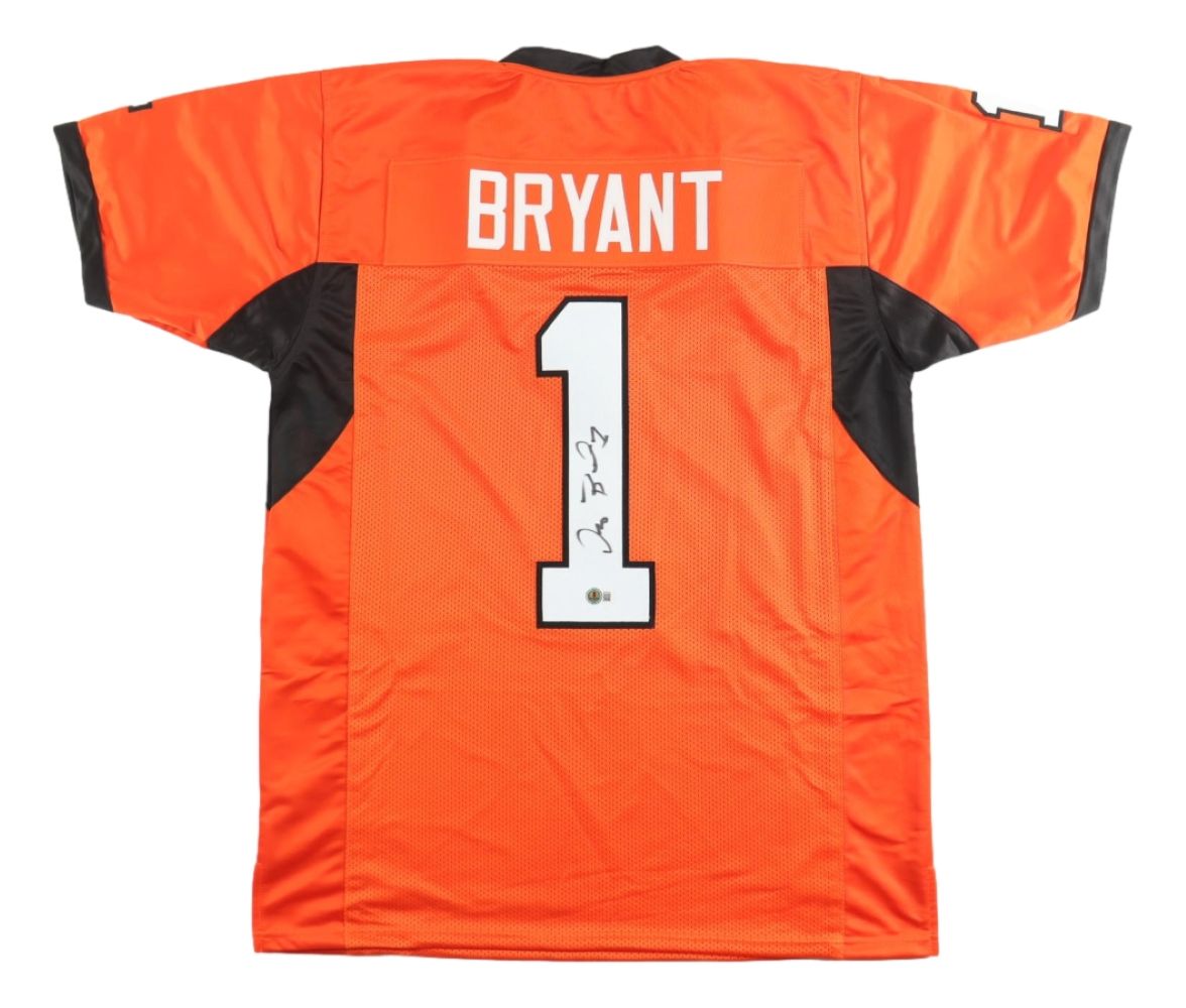 Dez Bryant Oklahoma State Signed Orange Football Jersey BAS