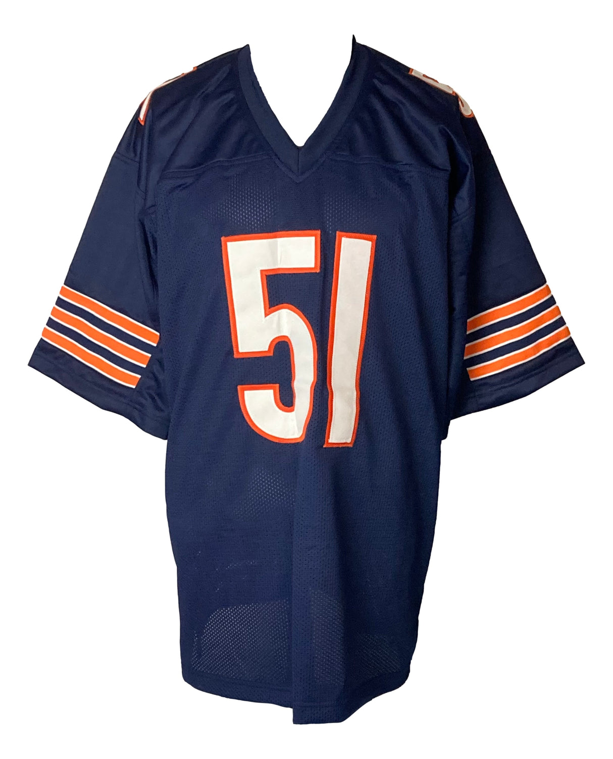 Dick Butkus Chicago Signed Blue Football Jersey BAS