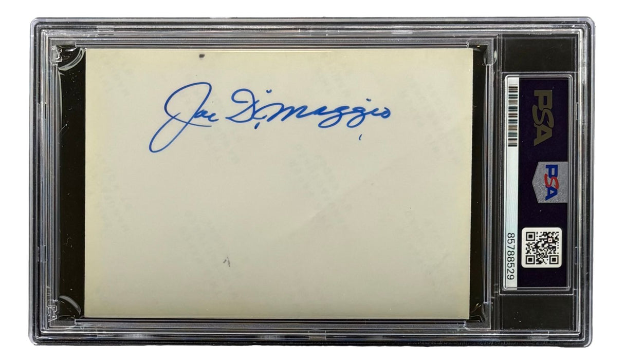 Vince Dom Joe DiMaggio Signed 4x6 Photo PSA/DNA 85788529