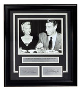 Joe DiMaggio Marilyn Monroe Framed 8x10 Photo w/ Laser Engraved Signatures
