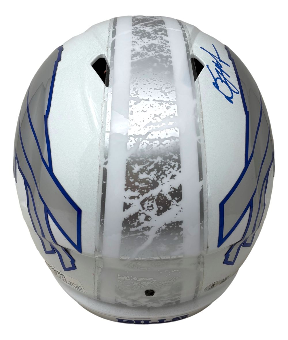 DJ Moore Signed Buffalo Bills Full Size Rivalries Replica Speed Helmet BAS