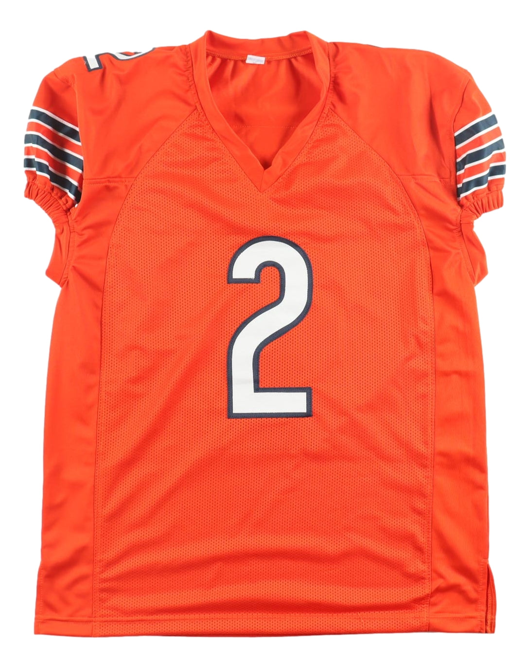 DJ Moore Chicago Signed Orange Pro-Cut Football Jersey JSA QR Hologram
