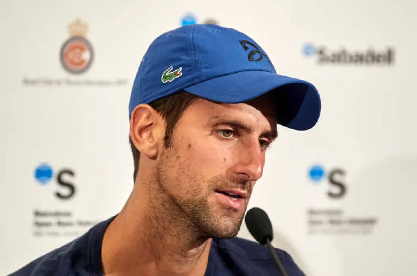 Novak Djokovic Authentic Signed Blue Lacoste Match Used Hat BAS #AB77951