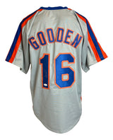 Dwight Doc Gooden New York Signed Gray Baseball Jersey JSA