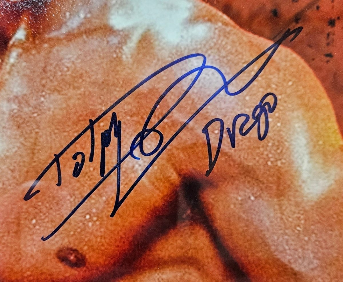 Dolph Lundgren Signed Framed 16x20 Rocky IV Poster Photo Drago Inscribed JSA ITP - Sports Integrity