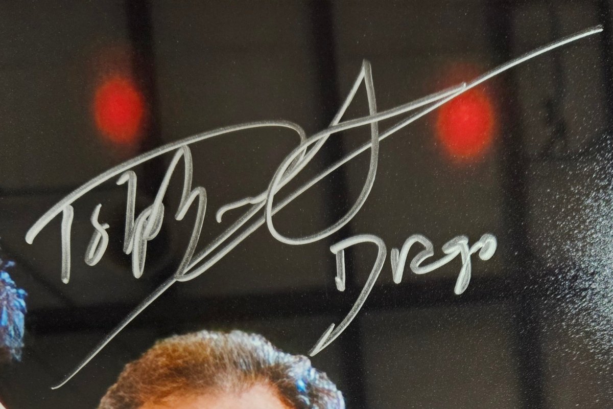 Dolph Lundgren Signed Framed 16x20 Rocky IV Photo Drago Inscribed JSA ITP - Sports Integrity