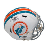 Larry Little Signed "HOF 93" Dolphins 1972 F/S Replica Helmet - Schwartz