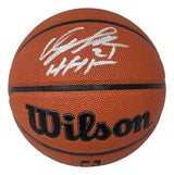 A Dominique Wilkins Atlanta Hawks Signed NBA Wilson I/O Basketball by Sports Integrity, featuring "HHR" inscription and BAS authentication, with his signature and number 21 above the logo.