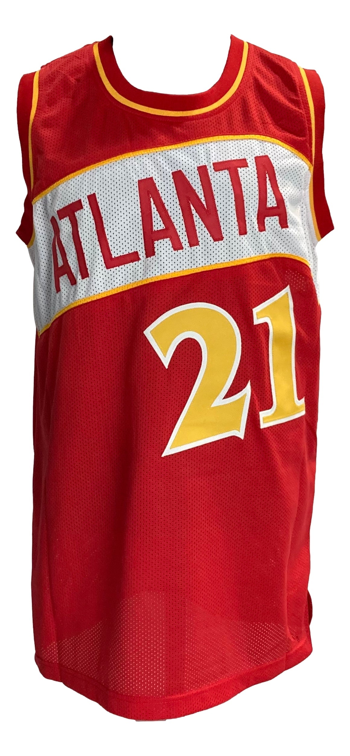 Dominique Wilkins Atlanta Signed Red Basketball Jersey JSA