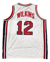 Dominique Wilkins USA Signed White Basketball Jersey PSA/DNA