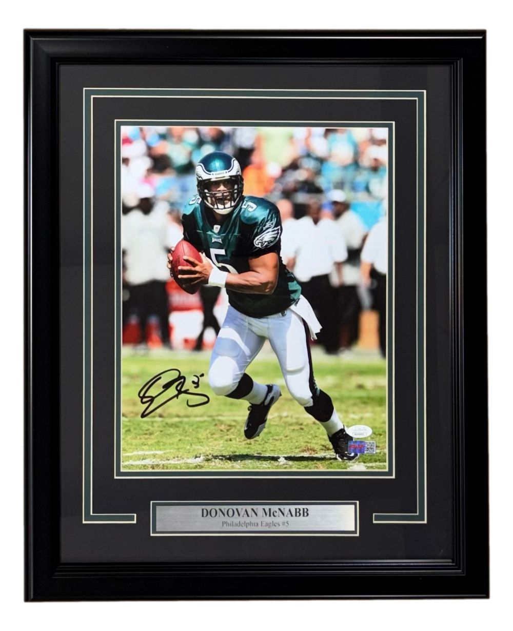 Donovan McNabb Signed Framed 11x14 Philadelphia Eagles Photo JSA Hologram