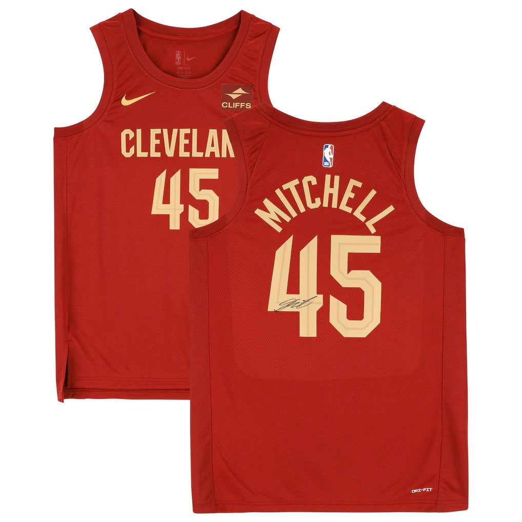Donovan Mitchell Signed Cleveland Cavaliers Nike Icon Swingman Jersey