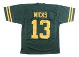 Dontayvion Wicks Green Bay Signed Alternate Green Football Jersey JSA QR Holo