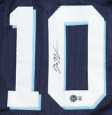 Donte DiVincenzo Villanova Signed Blue Basketball Jersey BAS