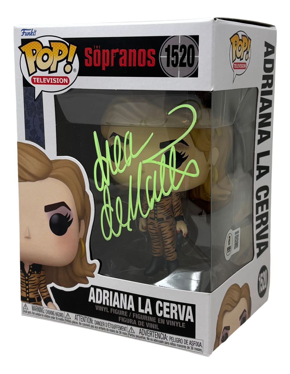 Drea De Matteo Signed The Sopranos Adriana La Cerva Funko Pop #1520 BAS