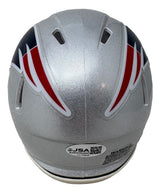 Drew Bledsoe Signed New England Patriots Mini Speed Helmet JSA QR