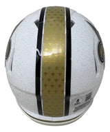 Drew Brees Signed New Orleans Saints Alt White Mini Speed Helmet HOF 26 BAS