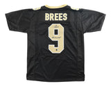 Drew Brees New Orleans Signed Black Football Jersey SB XLIV MVP BAS