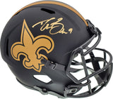 Drew Brees Signed New Orleans Saints Full Size Eclipse Speed Replica Helmet BAS