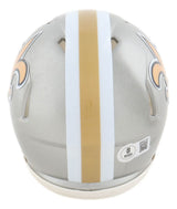 Drew Brees Signed New Orleans Saints Flash Mini Speed Helmet BAS