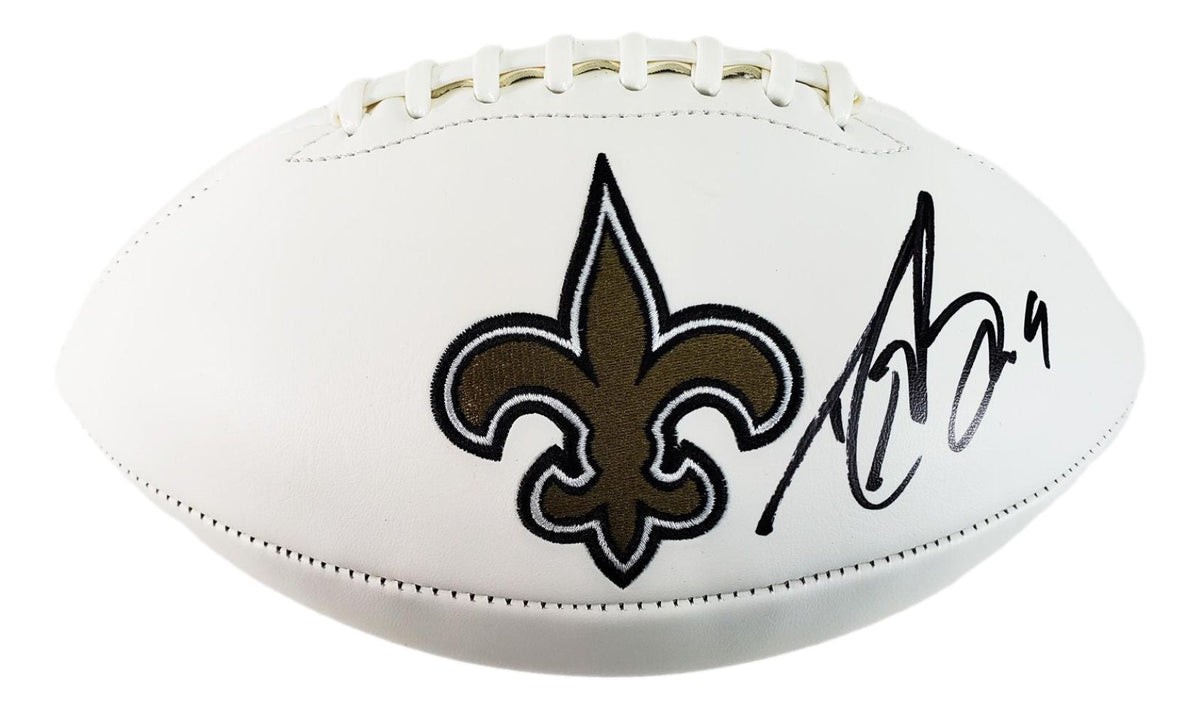 Drew Brees Signed New Orleans Saints Logo Football GTSM