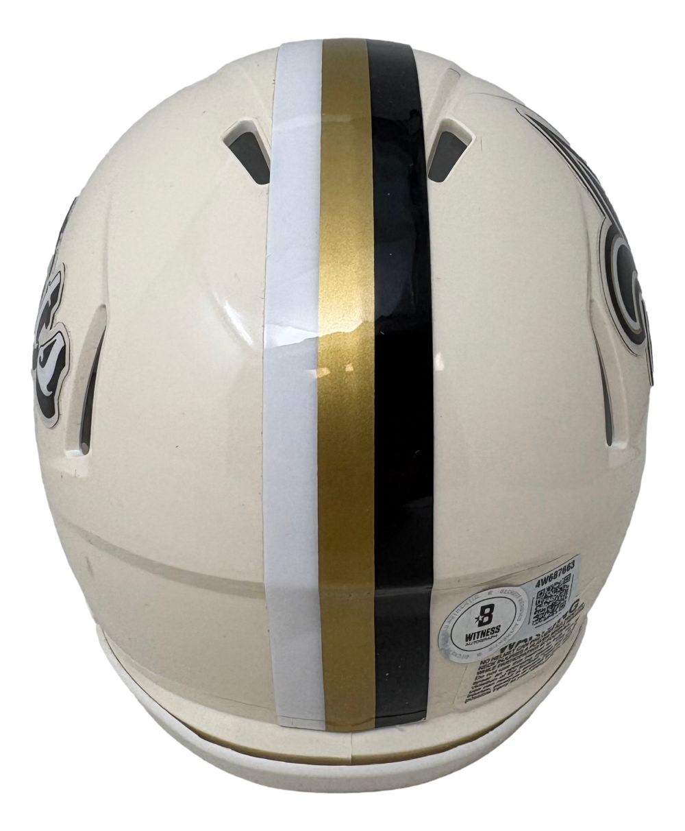 Drew Brees Signed New Orleans Saints RETRO Mini Speed Helmet BAS