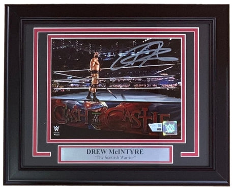 Drew McIntyre Signed Framed 8x10 WWE Entrance Photo Fanatics - Sports Integrity