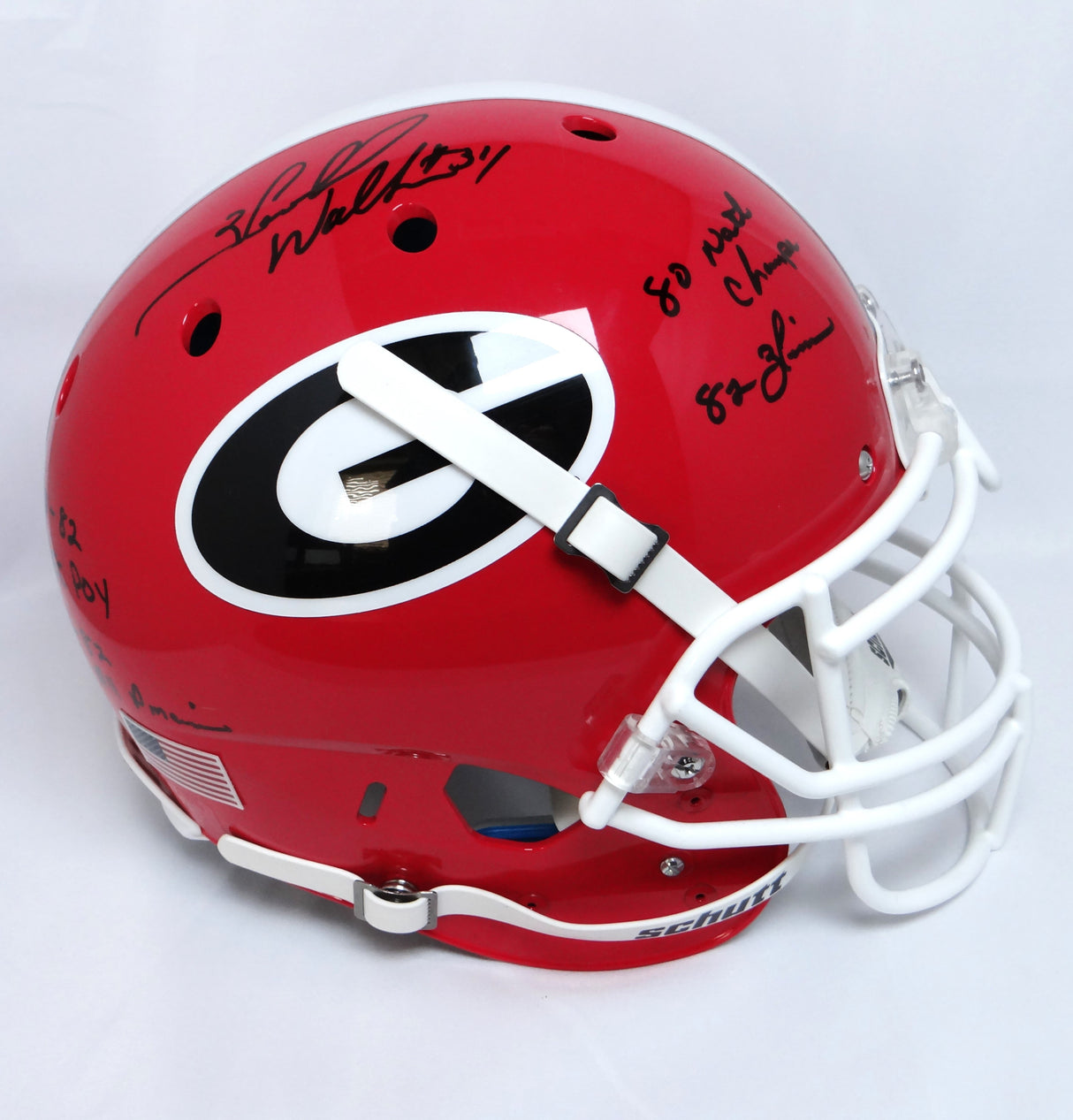 Herschel Walker Signed Georgia Bulldogs F/S Proline Helmet w/ 4 Stats- Beckett Auth