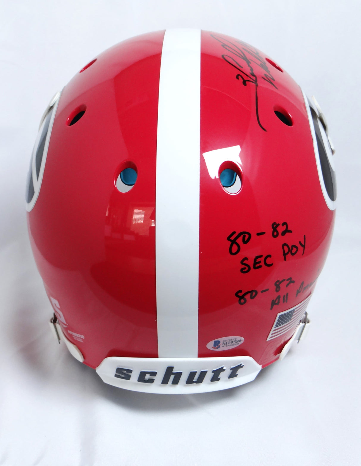 Herschel Walker Signed Georgia Bulldogs F/S Proline Helmet w/ 4 Stats- Beckett Auth