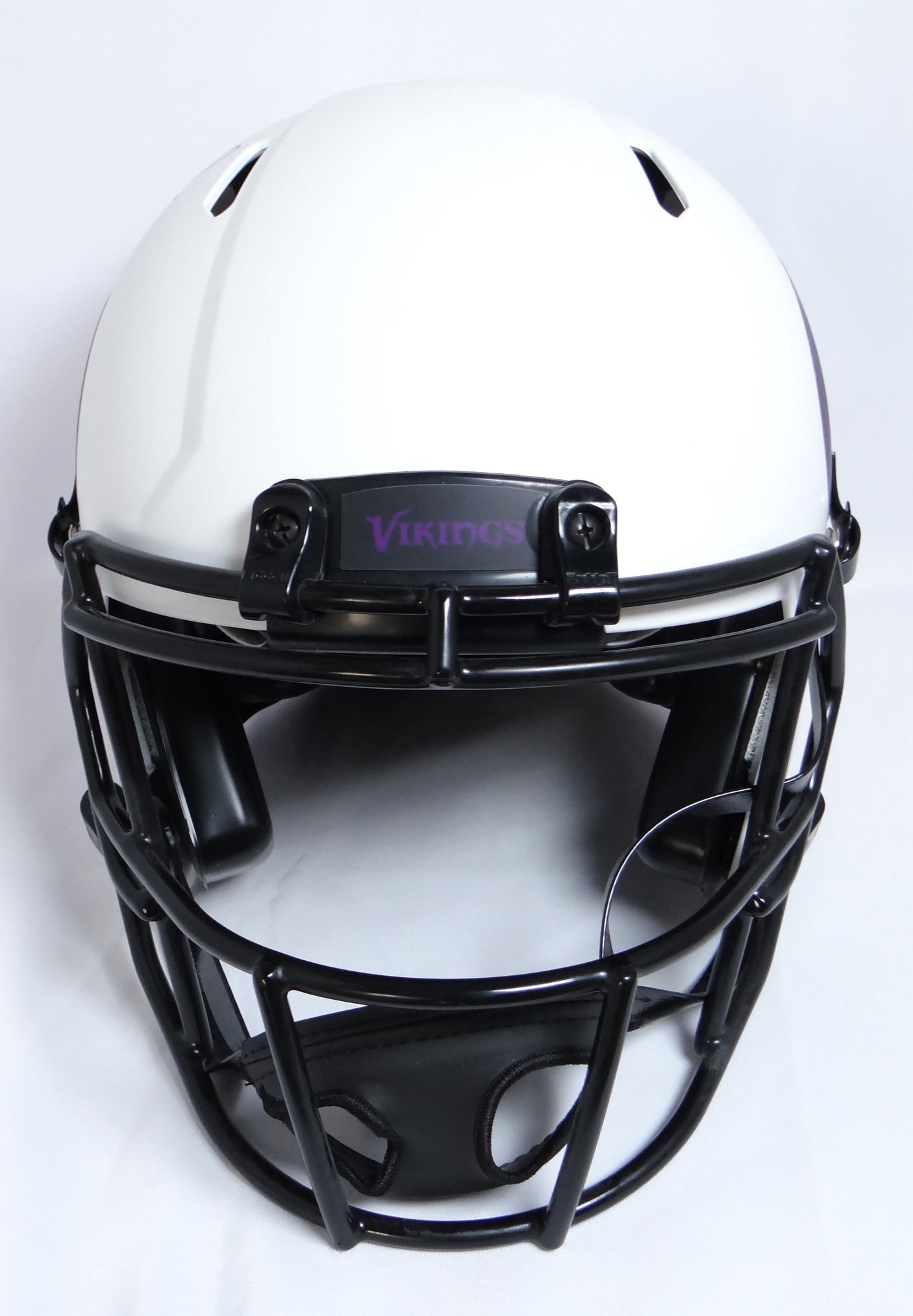 Randy Moss Autographed Vikings Lunar Authentic F/S Helmet-Beckett W Holo *Purple