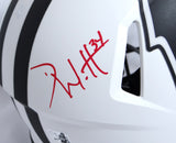Derek, TJ, JJ Watt Autographed Wisconsin Lunar Speed Authentic Helmet w/ Insc- JSA W *Red