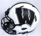 Derek, TJ, JJ Watt Autographed Wisconsin Lunar Speed Authentic Helmet w/ Insc- JSA W *Red