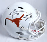 Ricky Williams Autographed Longhorns F/S Riddell Speed Helmet w/ Insc-JSA W Auth