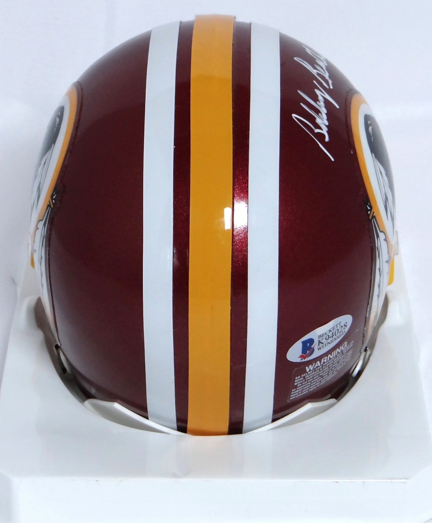 Bobby Beathard Autographed Washington Mini Helmet w/ HOF - Beckett W *White