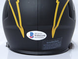 Joey Bosa Autographed Chargers Eclipse Speed Mini Helmet- Beckett W *Silver