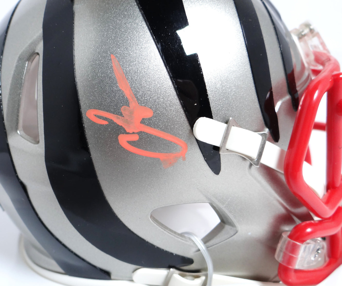 Chad Johnson Autographed Bengals Flash Speed Mini Helmet-Beckett W Holo