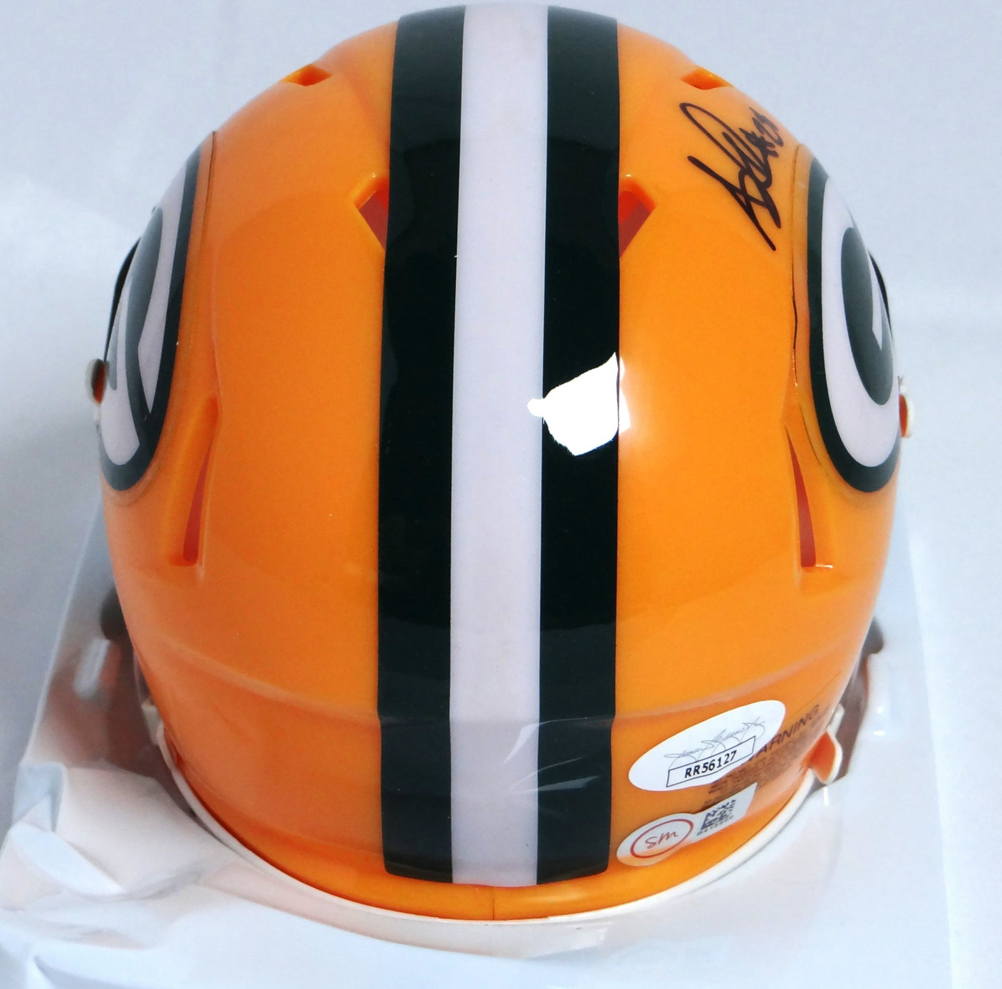 AJ Dillon Autographed Green Bay Packers Speed Mini Helmet - JSA *Black