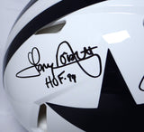 Pearson, Staubach, Dorsett Signed Cowboys F/S 60-63 Speed Auth Helmet w/ 2 Insc.-BAW