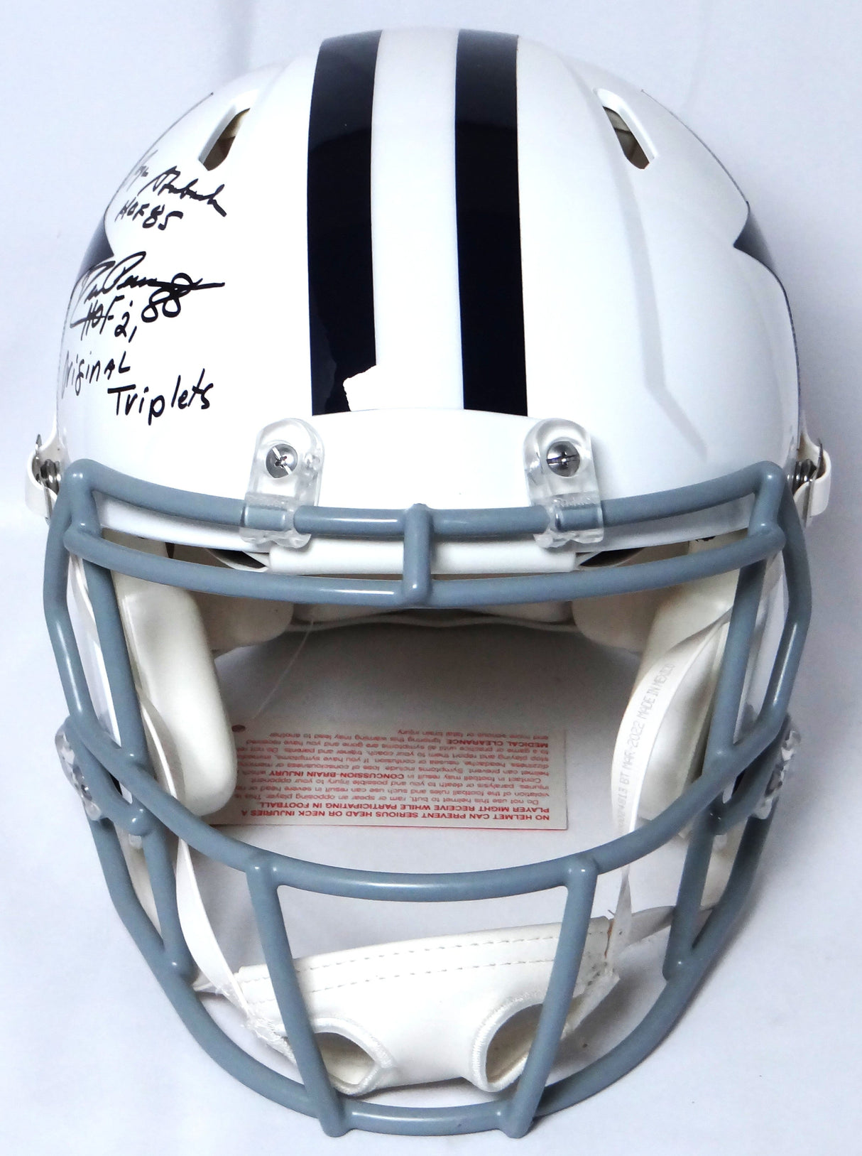 Pearson, Staubach, Dorsett Signed Cowboys F/S 60-63 Speed Auth Helmet w/ 2 Insc.-BAW