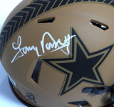 Tony Dorsett Autographed Cowboys 2023 STS Speed Mini Helmet-Beckett W Holo