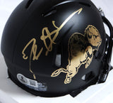 Deion Sanders Autographed Colorado Black Chrome Speed Mini Helmet-Beckett W Holo