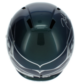 Rashid Shaheed Autographed Seattle Seahawks Green Chrome Rivalries Speed Full Size Helmet Beckett Witnessed