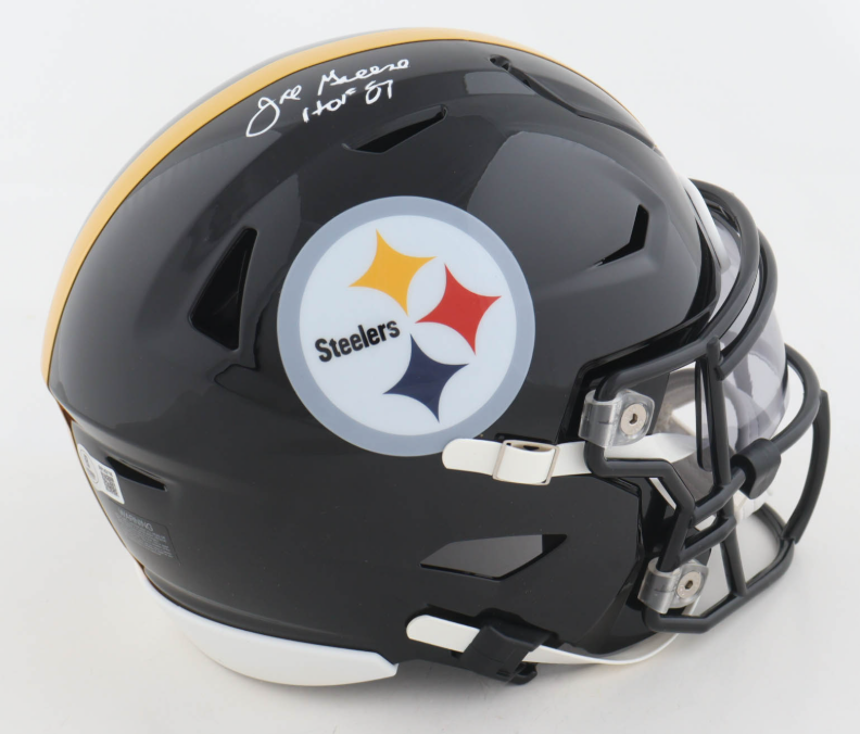 Joe Greene Signed Steelers Mid-Size SpeedFlex Helmet Inscribed "HOF 87" - Beckett