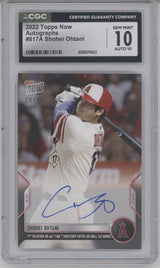 Shohei Ohtani 2022 Topps Now Autographs /99 CGC 10 Auto 10