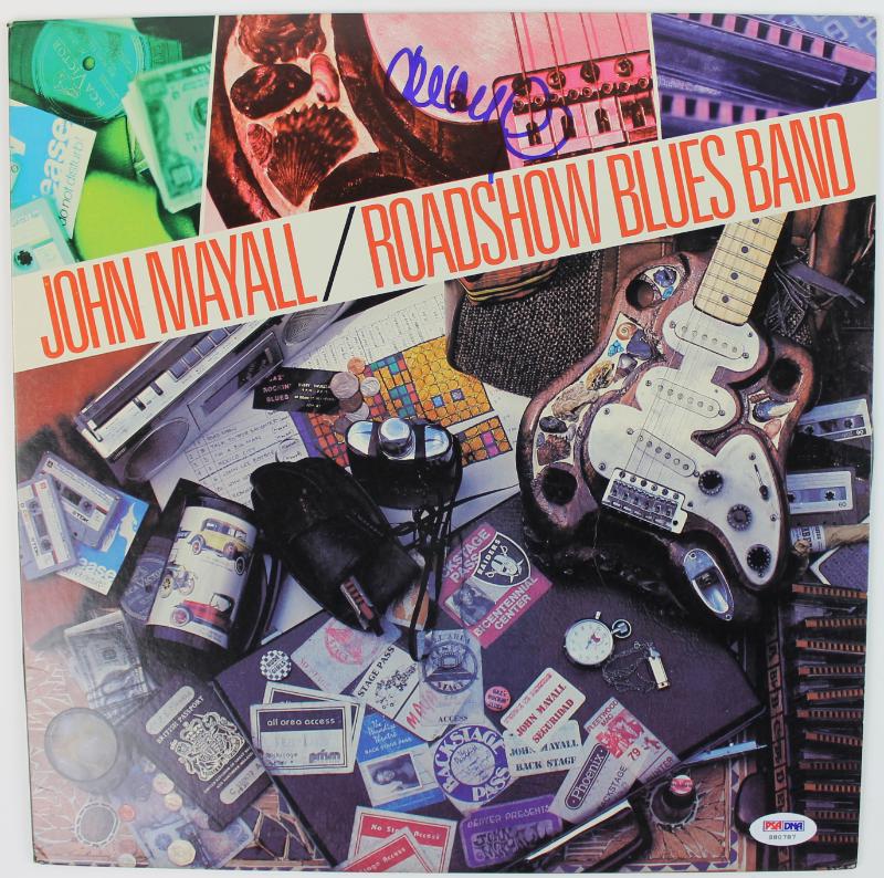 John Mayall Roadshow Blues Band Signed Album Cover W/ Vinyl PSA/DNA #S80787