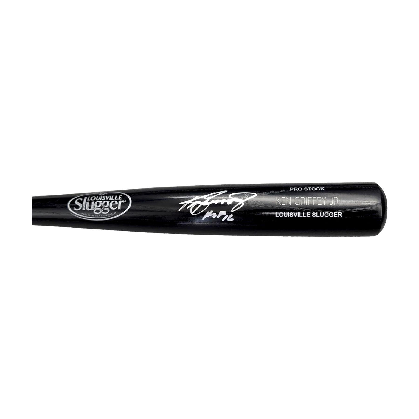 Ken Griffey Jr. Autographed Louisville Slugger Black Pro Stock Baseball Bat w/ Inscription - PSA