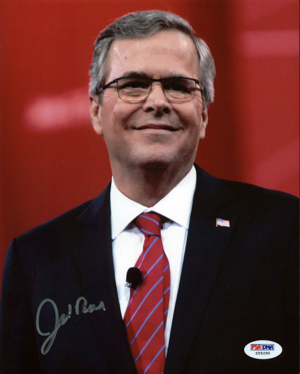Jeb Bush Presidential Candidate Signed Authentic 8X10 Photo PSA #Z55290